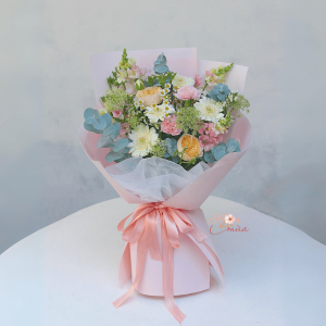 Bó hoa sinh nhật mẫu 02 – Tone Hồng