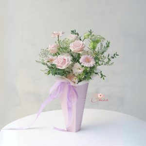 Lẵng giỏ hoa tặng Mẹ mẫu 01 – Tone hồng