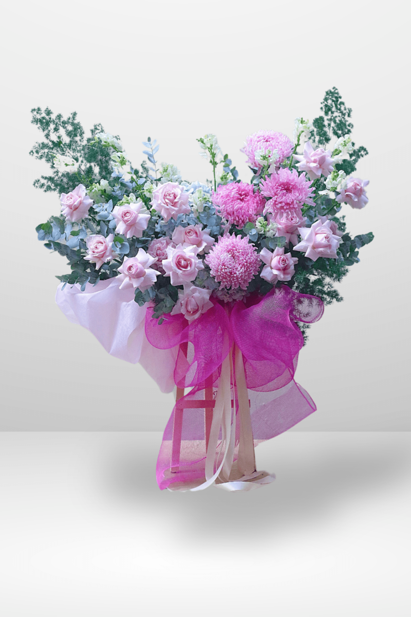 Kệ Sắt 1 Tầng Tone Hồng