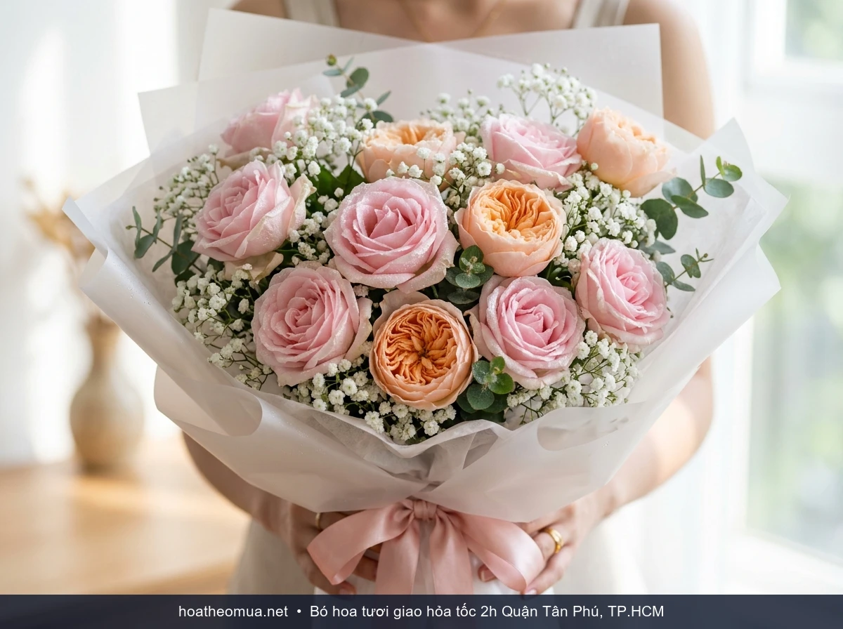 Top mẫu bó hoa tươi đẹp bán chạy nhất tại quận Tân Phú
